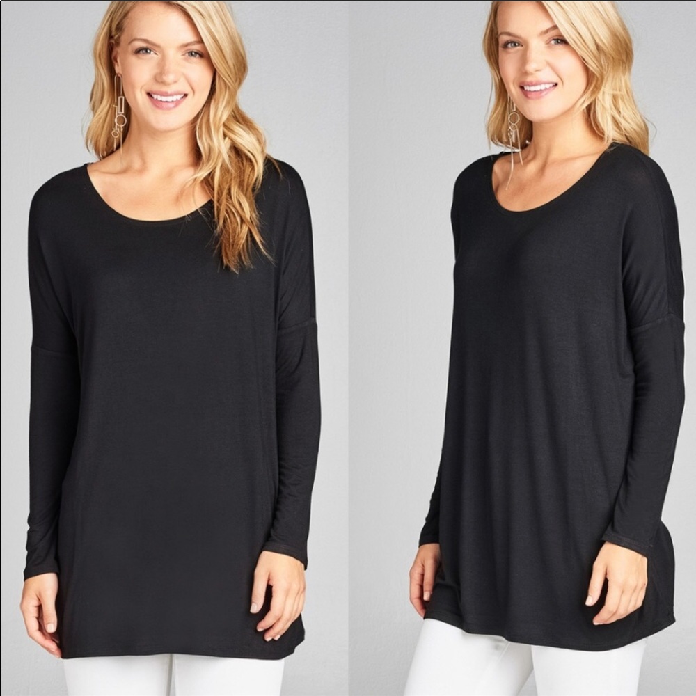 Black tunic style shirt